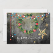 愛国的なメリークリスマススターズnライト、リース シーズンカード (正面)