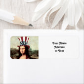 愛国的なモナリザ – 独立記念日の準備 ラベル (インサイチュ)