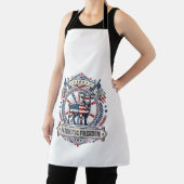 愛国的なヤギ農場のベクターグラフィックTシャツ_1 エプロン (インサイチュ)