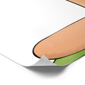 愛国的なラグドールガールアメリカーナフォーク ポスター (角)