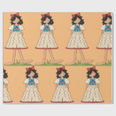 愛国的なラグドールガールアメリカーナフォーク ラッピングペーパー (フラット)