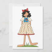 愛国的なラグドールガールアメリカーナフォーク 招待状 (正面)