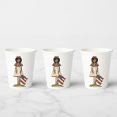 愛国的なラグドールガールアメリカーナフォーク 紙コップ