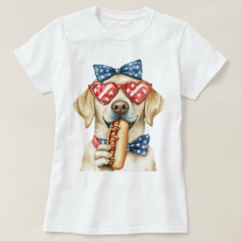 愛国的なラブラドール・レトリーバー Tシャツ