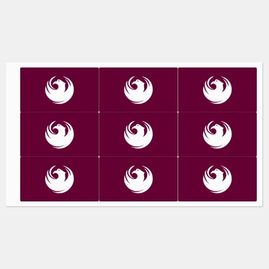 愛国的なラベルにフェニックス市の旗 ラベル (シート)