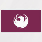 愛国的なラベルにフェニックス市の旗 ラベル (デザイン1)