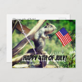 愛国的なリス葉書 ポストカード (正面/裏面)