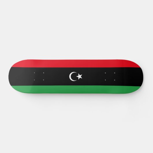 愛国的なリビアの旗 スケートボード (横)