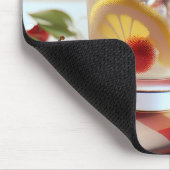 愛国的なレモネードとさくらんぼ マウスパッド (コーナー)