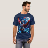 愛国的なワシ1 Tシャツ (正面フル)
