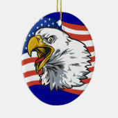 愛国的なワシ2 セラミックオーナメント (右)