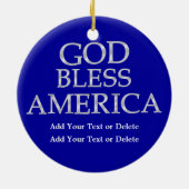 愛国的なワシ2 セラミックオーナメント (裏面)