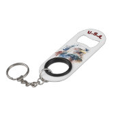 愛国的なワシ キーホルダー栓抜き (正面アングル)