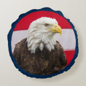 愛国的なワシ ラウンドクッション (裏面)