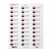 愛国的なワシ（ラウンド） ラベル (フルシート)