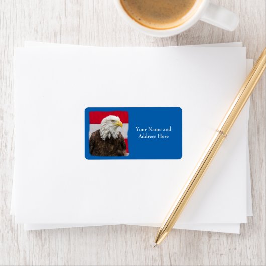 愛国的なワシ ラベル (インサイチュ)