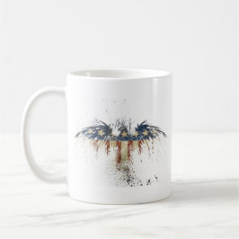 愛国的なワシ、米国/米国、悲しい国旗 コーヒーマグカップ