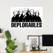 愛国的なヴィンテージのポスター – 創設者 ポスター (ホームオフィス)