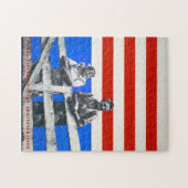 愛国的なヴィンテージカッコいい芸術歴史写真旅行 ジグソーパズル (横)