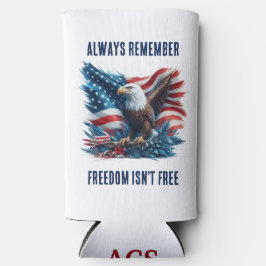 愛国的な一夫愛の自由はイーグルとは自由ではない スリム缶クーラー