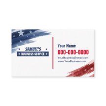 愛国的な両面の小さな名刺