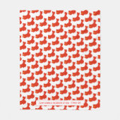 愛国的な中国フラグカスタマイズ可能な聖なる書物、 経典ホワイト フリースブランケット (正面)