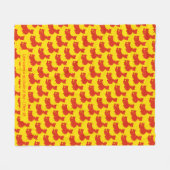 愛国的な中国フラグカスタマイズ可能な聖なる書物、 経典黄色 フリースブランケット (正面(横))