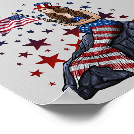 愛国的な人魚 ポスター (角)