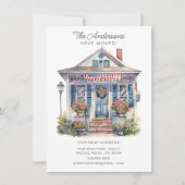 愛国的な住宅移転発表 招待状 (正面)