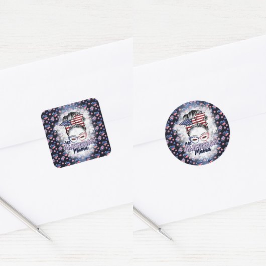 愛国的な全米マママメッシーパン スクエアシール