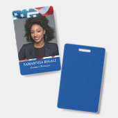 愛国的な写真のカスタマイズ可能バッジ バッジ (正面＆裏面)