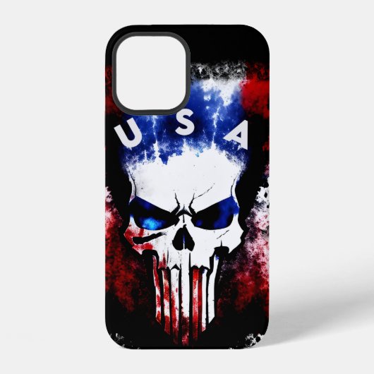 愛国的な処罰(米国) iPhoneケース (裏面)