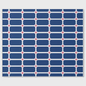 愛国的な包装紙とインディアナポリス州旗 ラッピングペーパー (フラット)