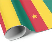 愛国的な包装紙とカメルーン国旗 ラッピングペーパー (ロールコーナー)