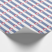 愛国的な包装紙とシンシナティ州旗 ラッピングペーパー (角)