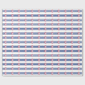 愛国的な包装紙とシンシナティ州旗 ラッピングペーパー (フラット)