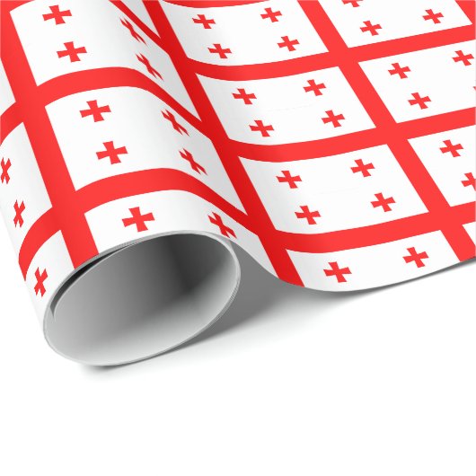 愛国的な包装紙とジョージア州旗 ラッピングペーパー (ロールコーナー)