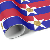 愛国的な包装紙ダラス国旗 ラッピングペーパー