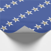 愛国的な包装紙ヒューストン国旗 ラッピングペーパー (角)