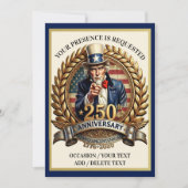 愛国的な半世紀記念日 招待状 (正面)