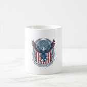 愛国的な卒業ベクターグラフィックTシャツ コーヒーマグカップ (中央)