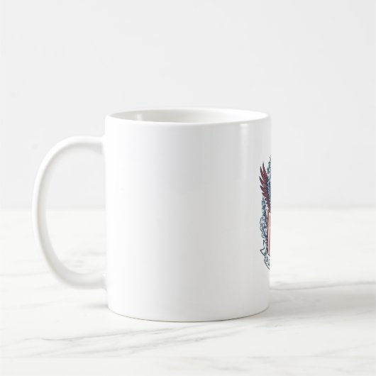 愛国的な卒業ベクターグラフィックTシャツ コーヒーマグカップ (左)