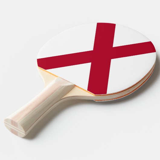 愛国的な卓球ラケットでアラバマ州旗あり 卓球ラケット (正面アングル)