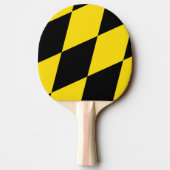 愛国的な卓球ラケットでミュンヘン州旗を持つ 卓球ラケット (裏面)