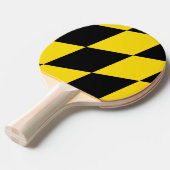 愛国的な卓球ラケットでミュンヘン州旗を持つ 卓球ラケット (正面アングル)