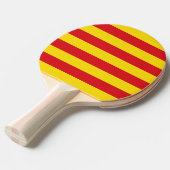 愛国的な卓球ラケットとカタルーニャ国旗 卓球ラケット (正面アングル)
