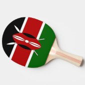 愛国的な卓球ラケットとケニア国旗 卓球ラケット (横)