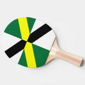 愛国的な卓球ラケットとモントレー国旗 卓球ラケット (横)