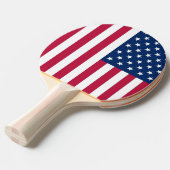 愛国的な卓球ラケットと米国国旗 卓球ラケット (正面アングル)