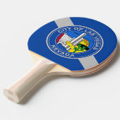 愛国的な卓球ラケットラスベガス国旗 卓球ラケット (正面アングル)